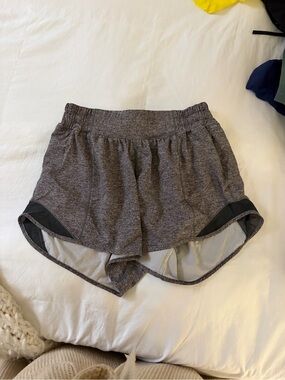 lululemon athletica Heather Gray Athletic Running Shorts